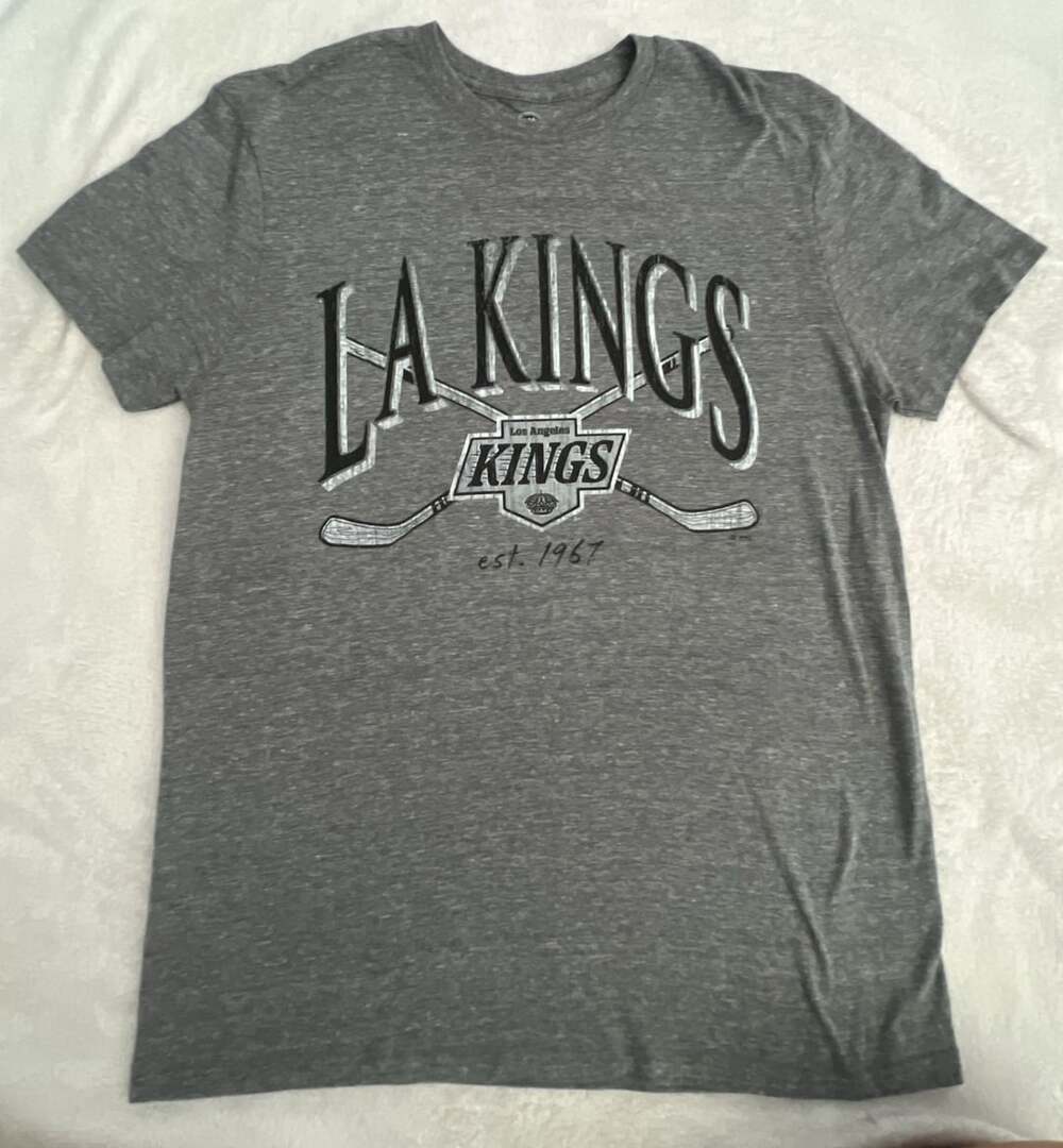 NHL Los Angeles Kings LA Kings Gray Est. 1967 Hockey Graphic T-Shirt Medium